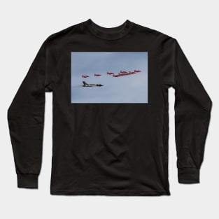 Red Arrows with XH558 Long Sleeve T-Shirt